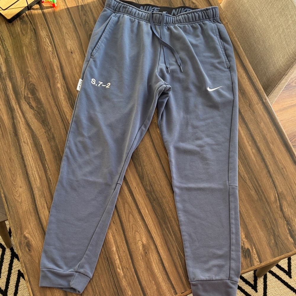 Nike Blue Joggers with Logo